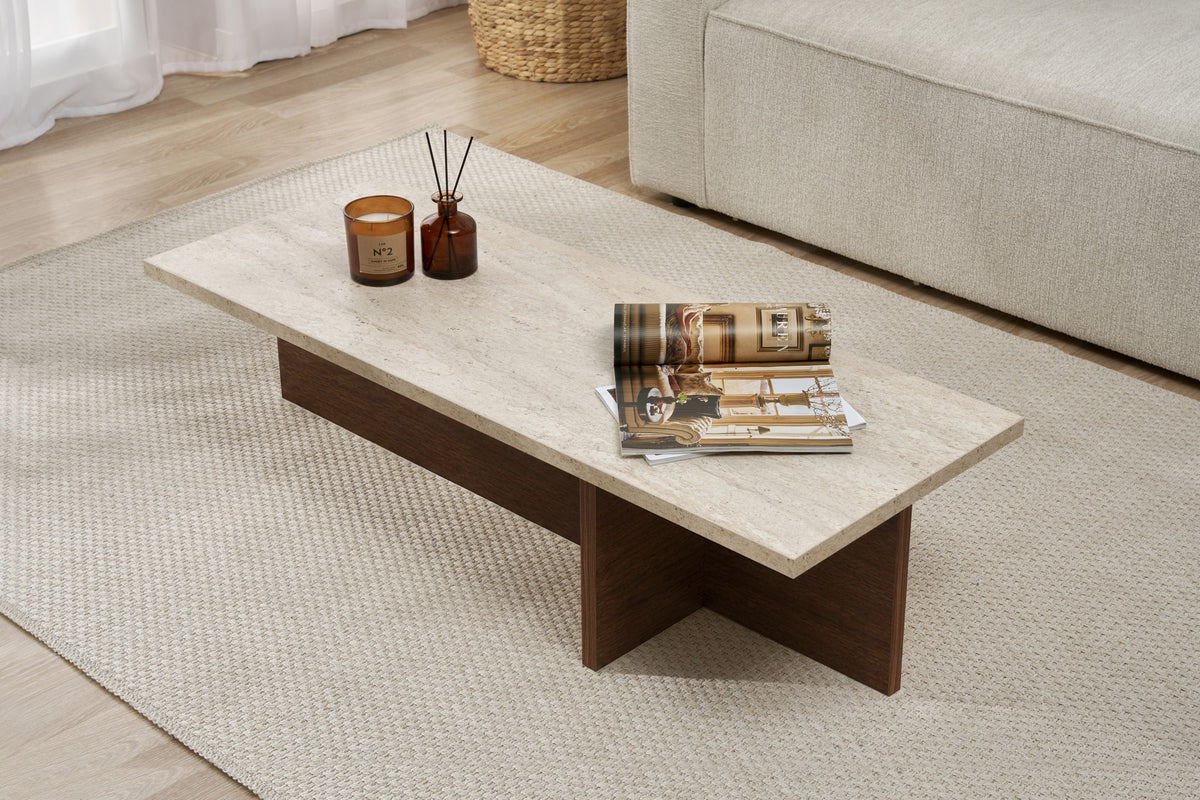 Harbor - Travertine, Milano Walnut