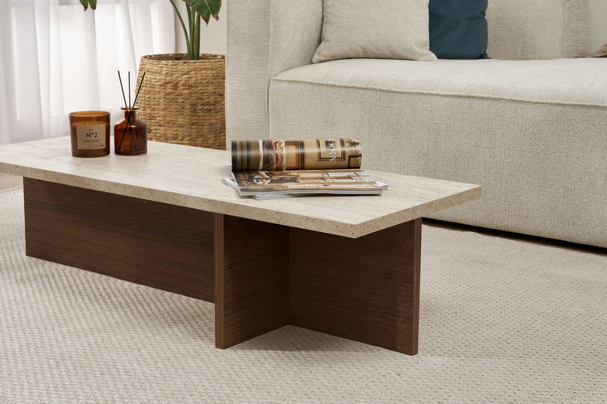 Harbor - Travertine, Milano Walnut