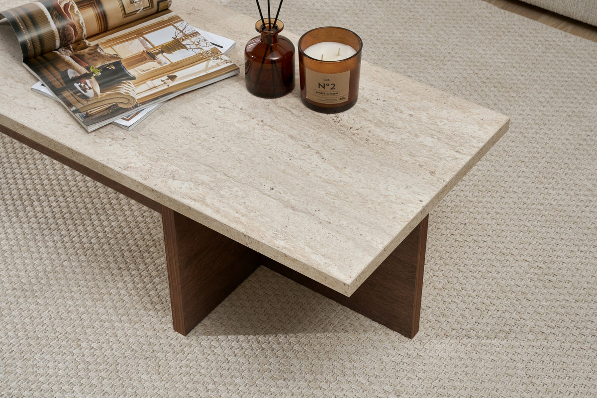 Harbor - Travertine, Milano Walnut