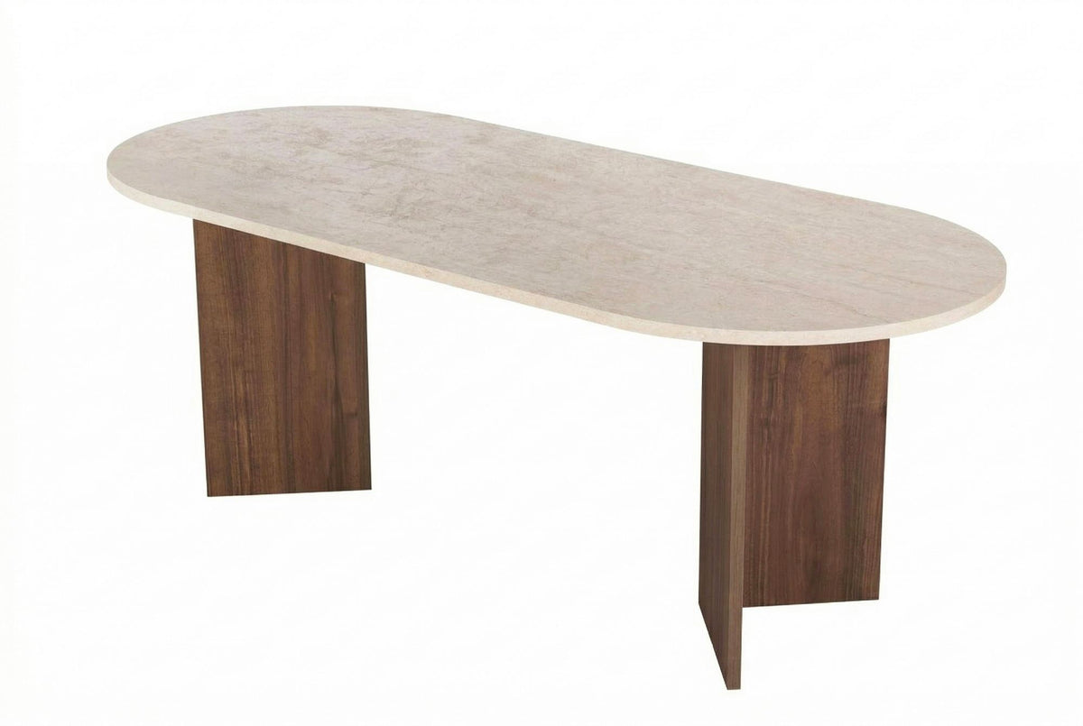 Sabella - Travertine, Venezia Walnut