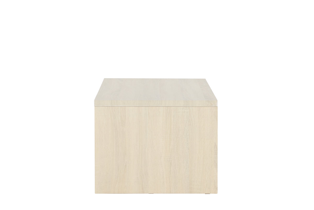 Telemarket Sofabord - 100 x 50 cm | Hvidpudset