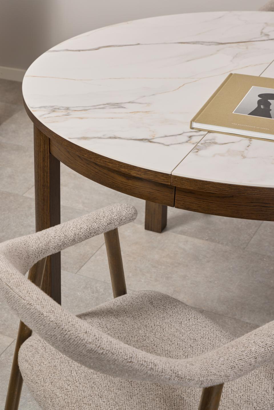 Southampton Spisebord, Ø120 cm | Poleret keramik