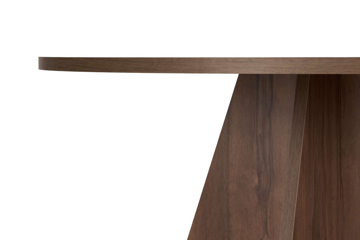 Virella Spisebord, Ø120 cm | Valnød look