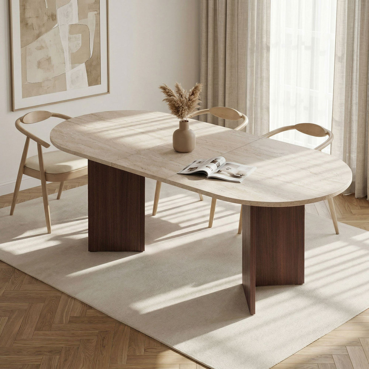 Sorell - Travertine, Milano Walnut