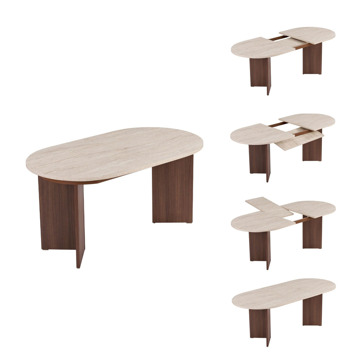 Sorell - Travertine, Milano Walnut