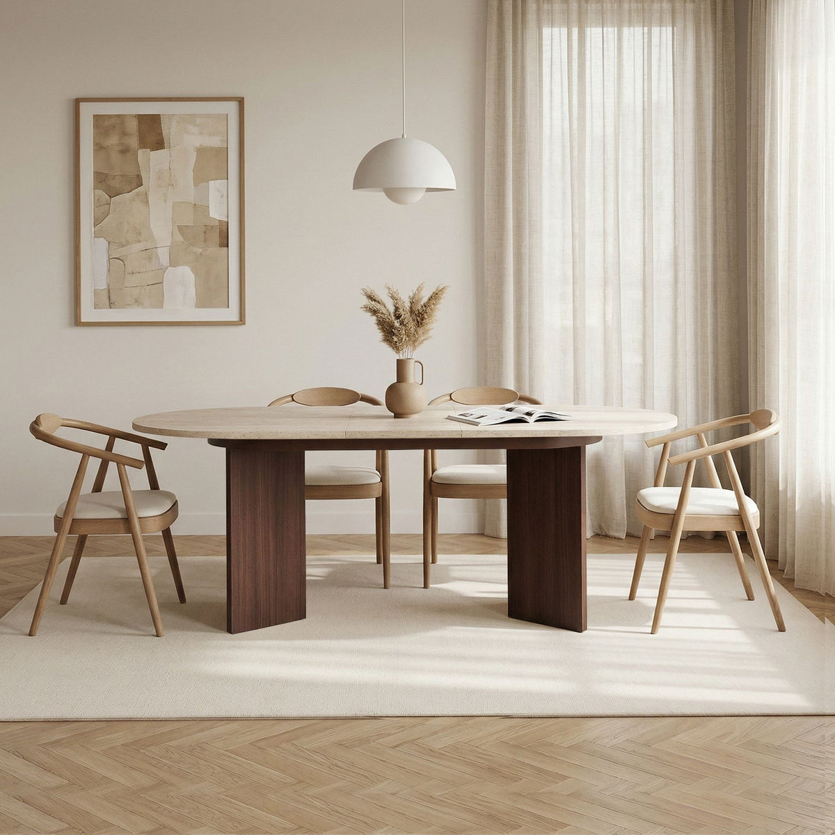 Sorell - Travertine, Milano Walnut