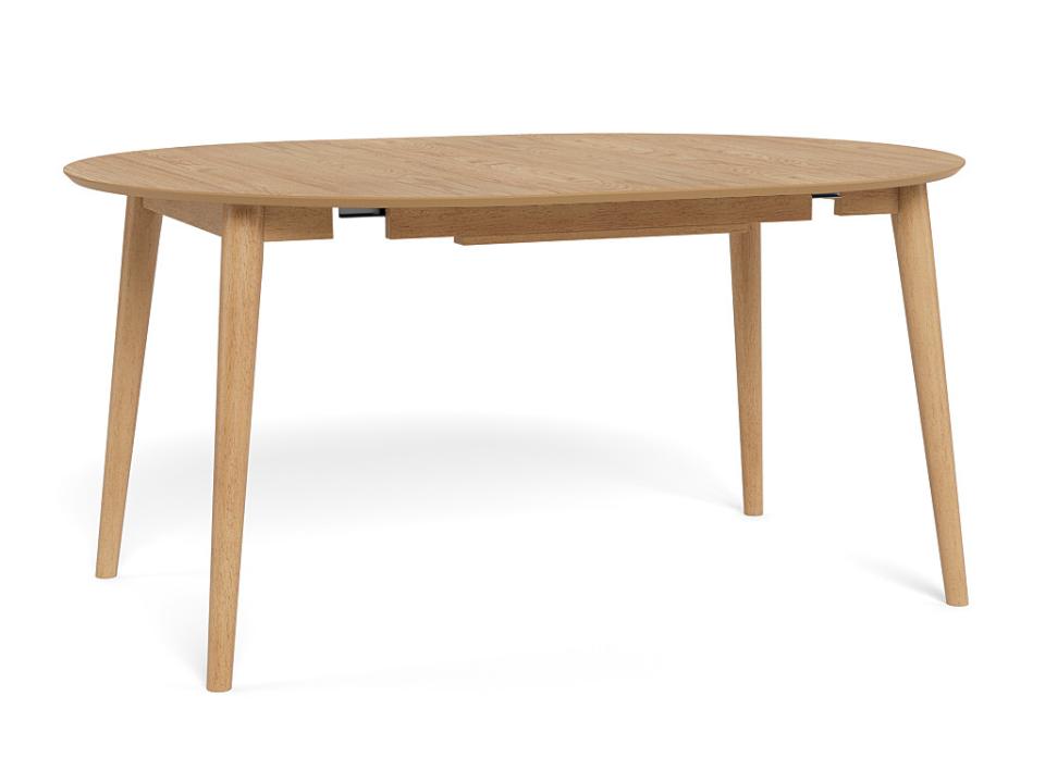 Montreux Spisebord, Ø115/154 cm inkl. tillægsplade | Lys egetræ