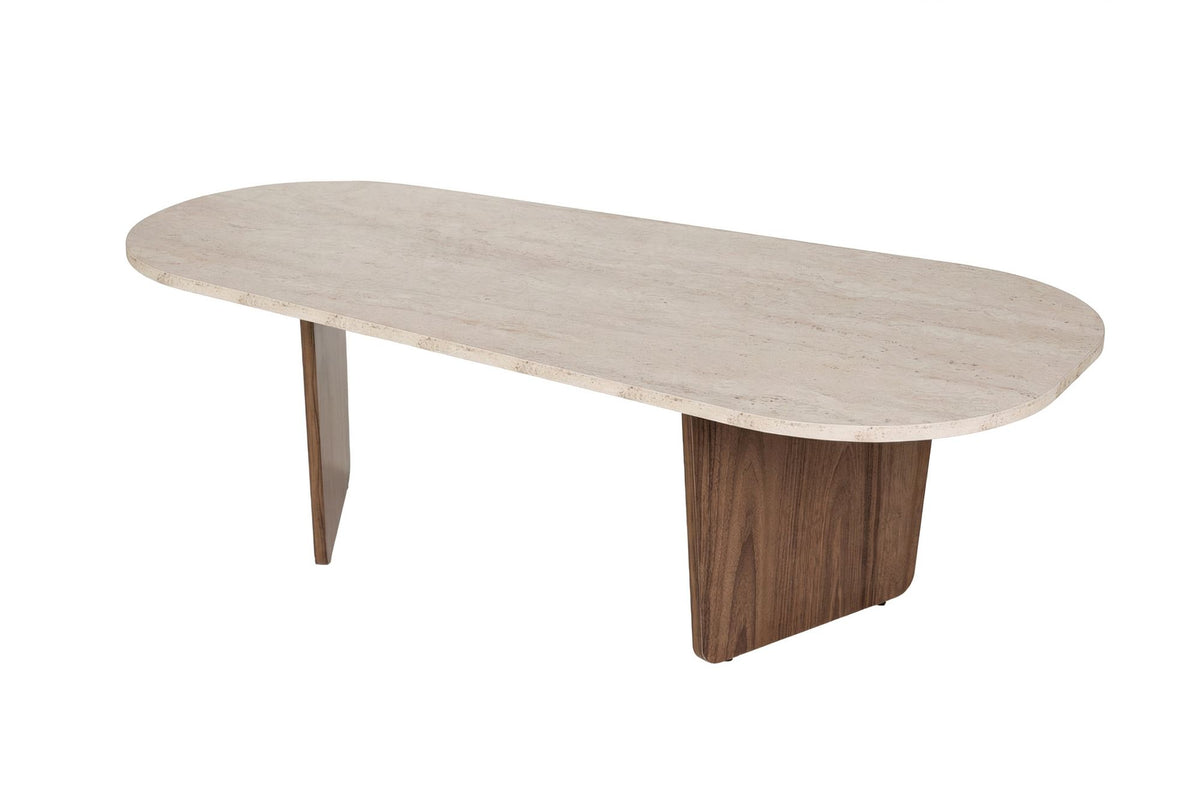 Ovalis - Travertine, Venezia Walnut