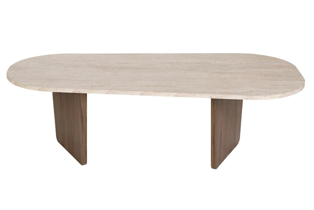 Ovalis - Travertine, Venezia Walnut
