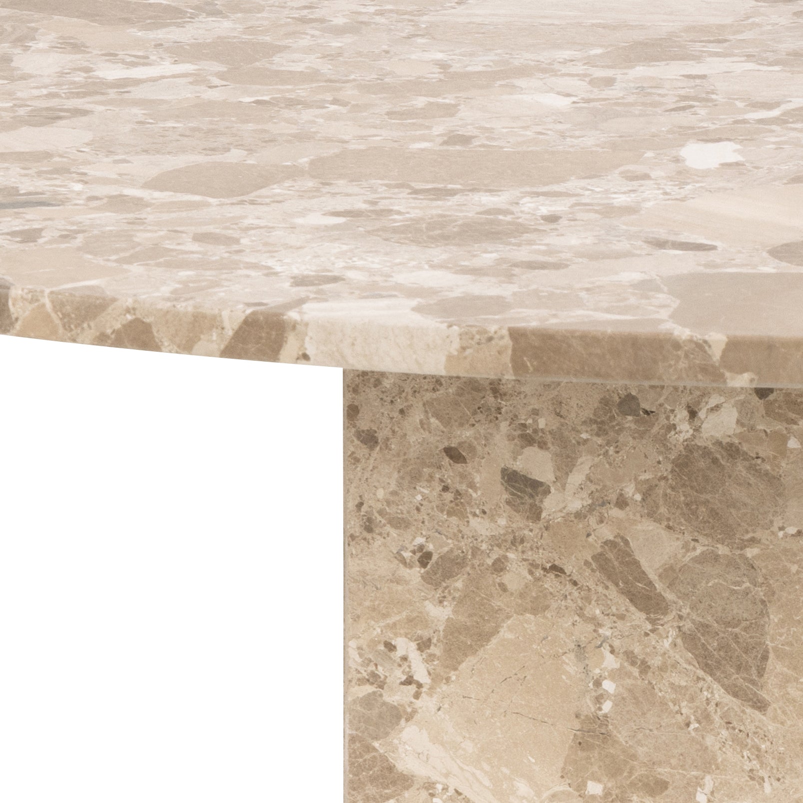 Naxos rundt spisebord, Ø130 cm - Marmor