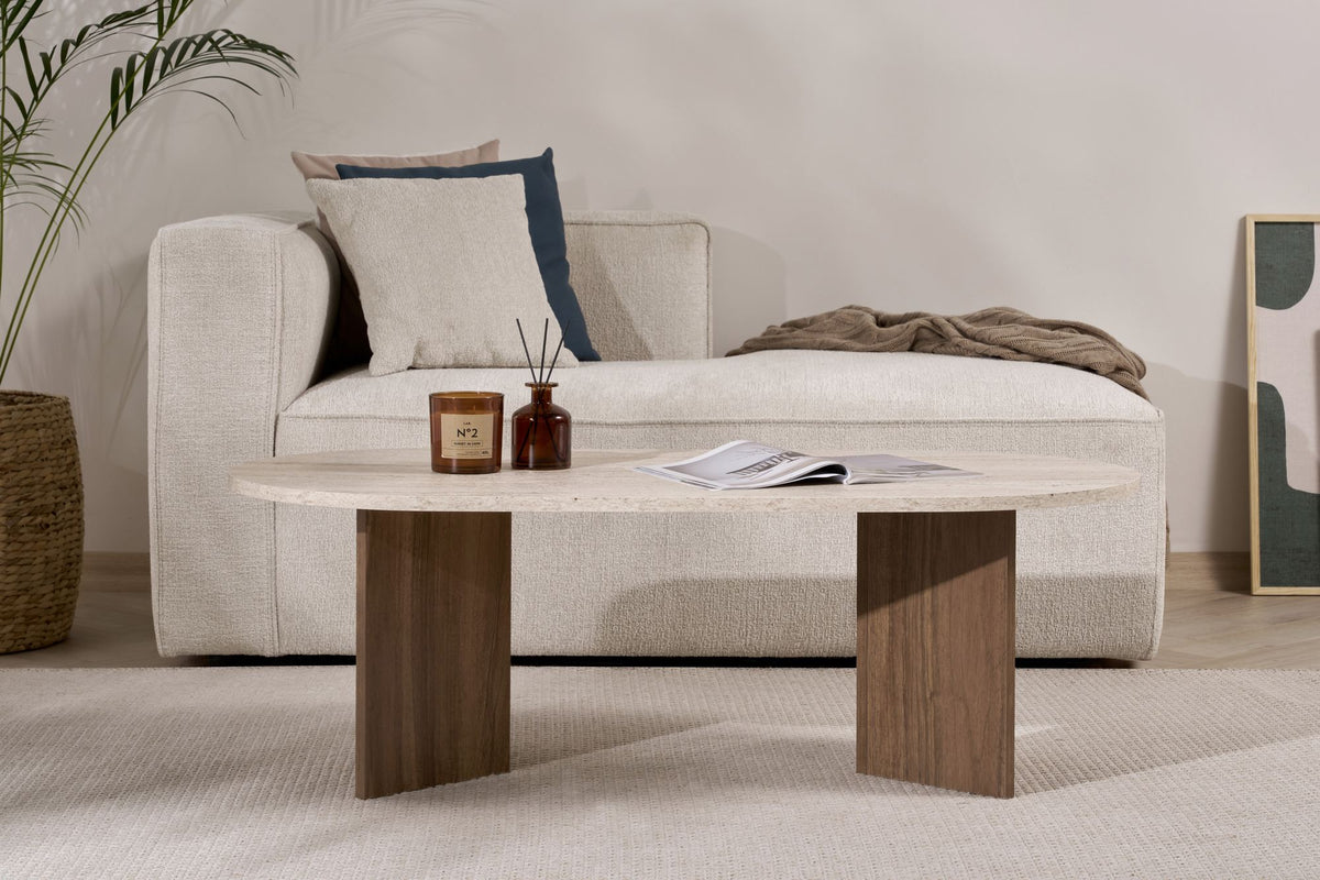 Sable - Travertine, Venezia Walnut