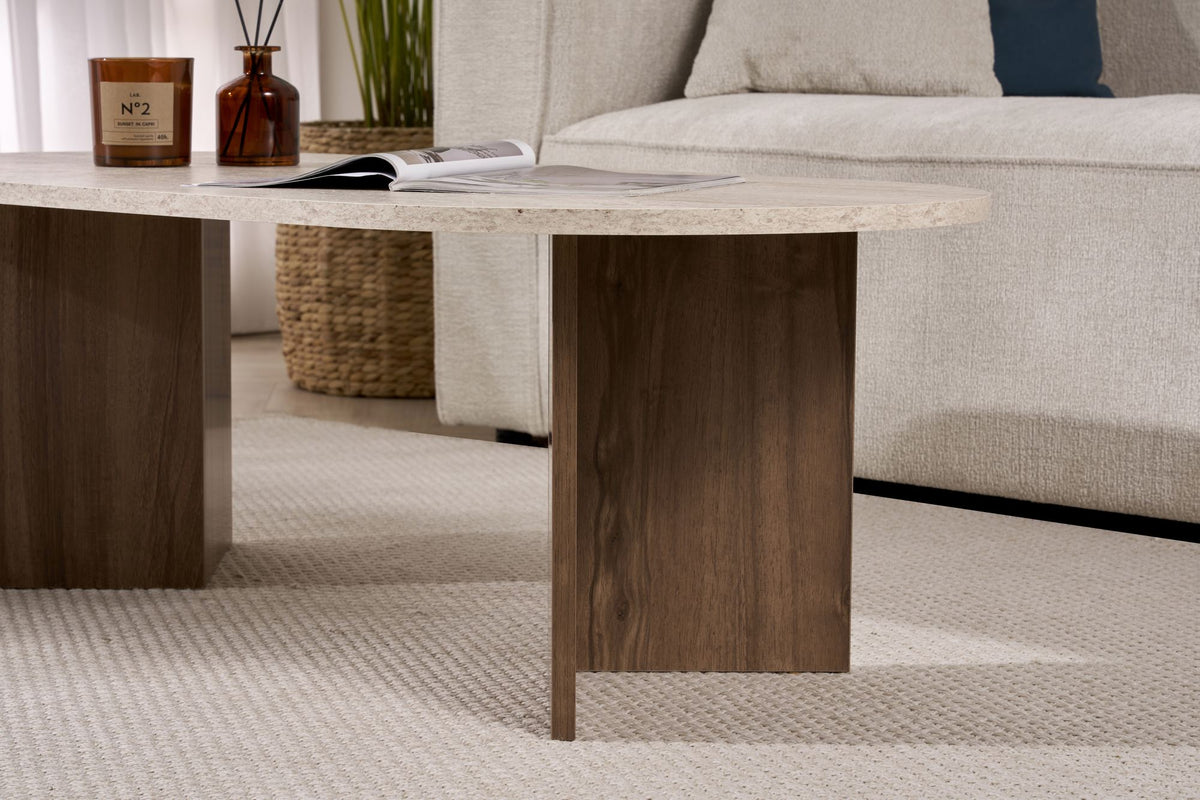 Sable - Travertine, Venezia Walnut