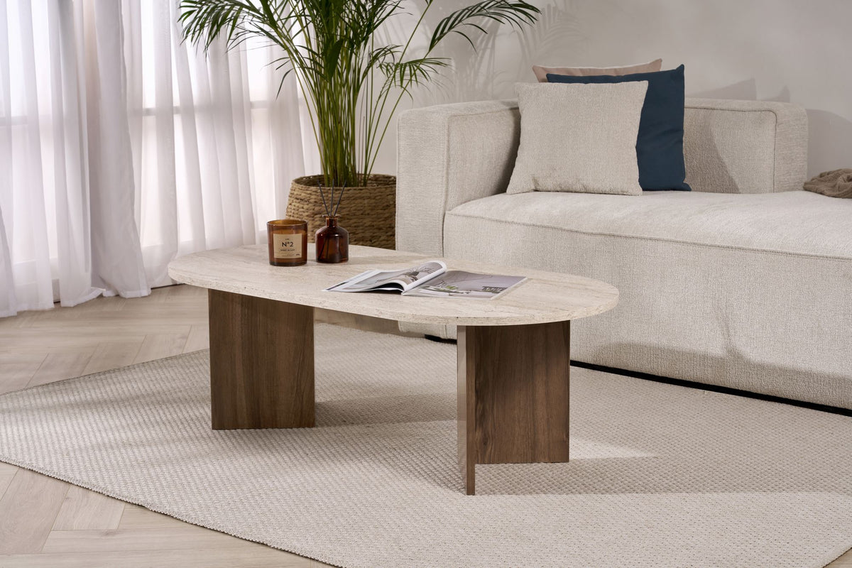 Sable - Travertine, Venezia Walnut