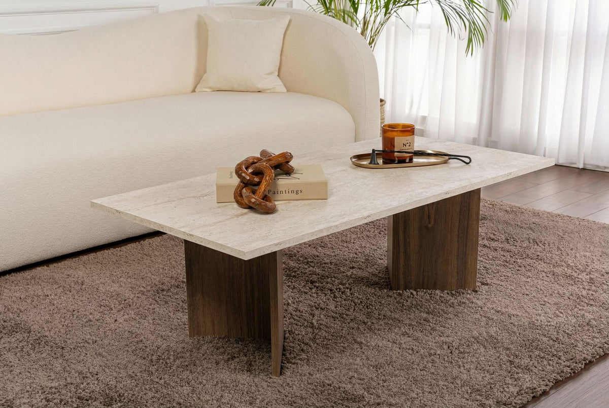 Sabin - Travertine, Venezia Walnut