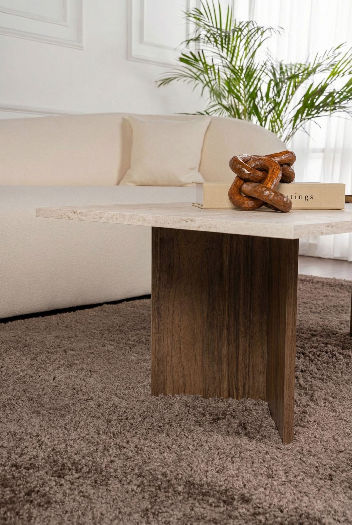 Sabin - Travertine, Venezia Walnut