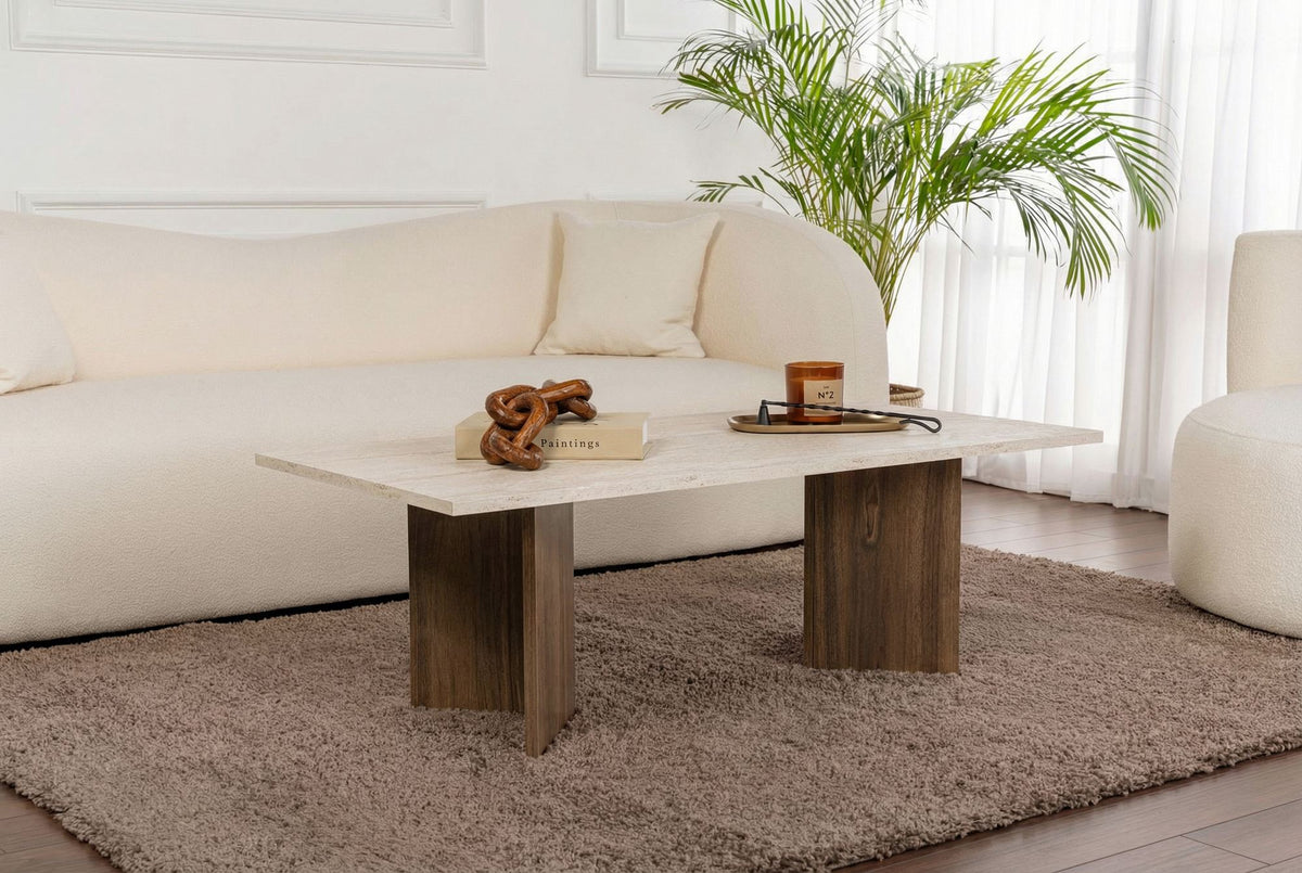 Sabin - Travertine, Venezia Walnut