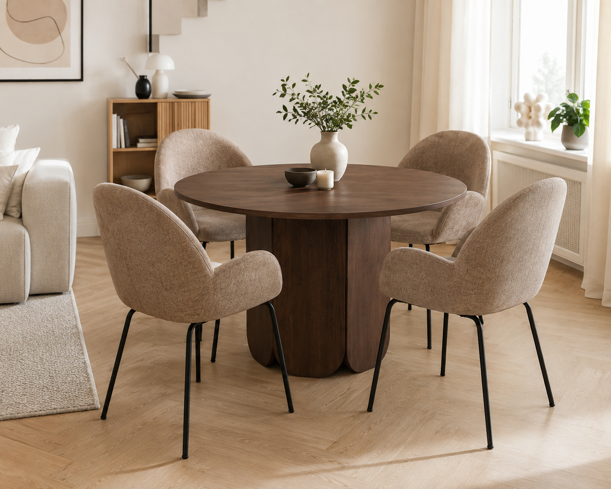 Ronda Spisebord, Ø120 cm  | Mocca