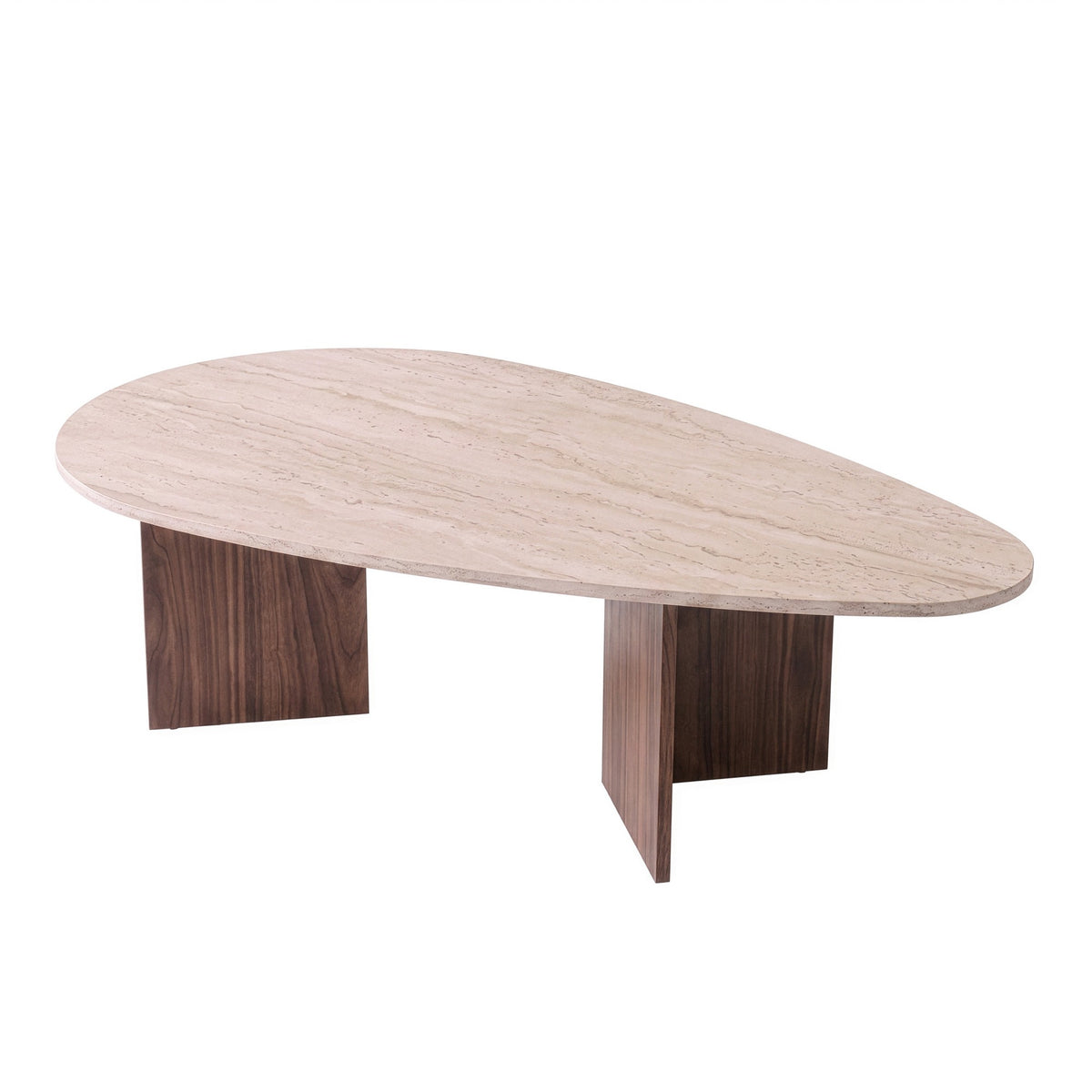 Flap - Travertine, Milano Walnut