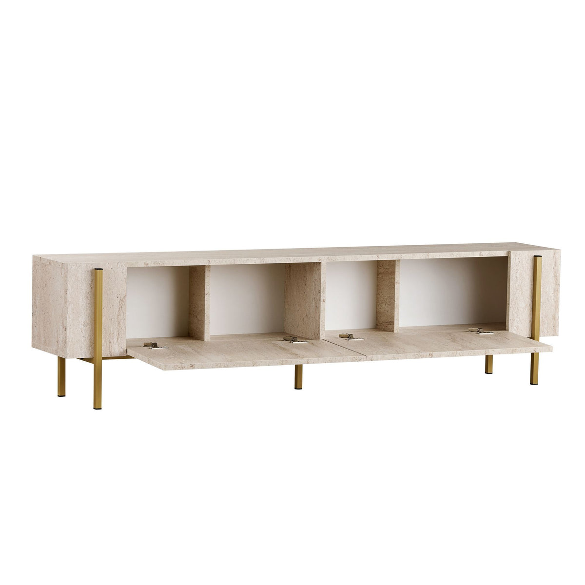 Joe TV Bord, 180 x 45 cm | Marmor look