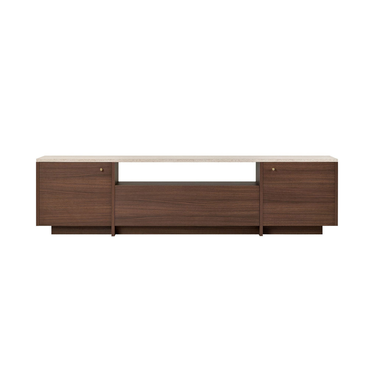 Alvar - Travertine, Milano Walnut