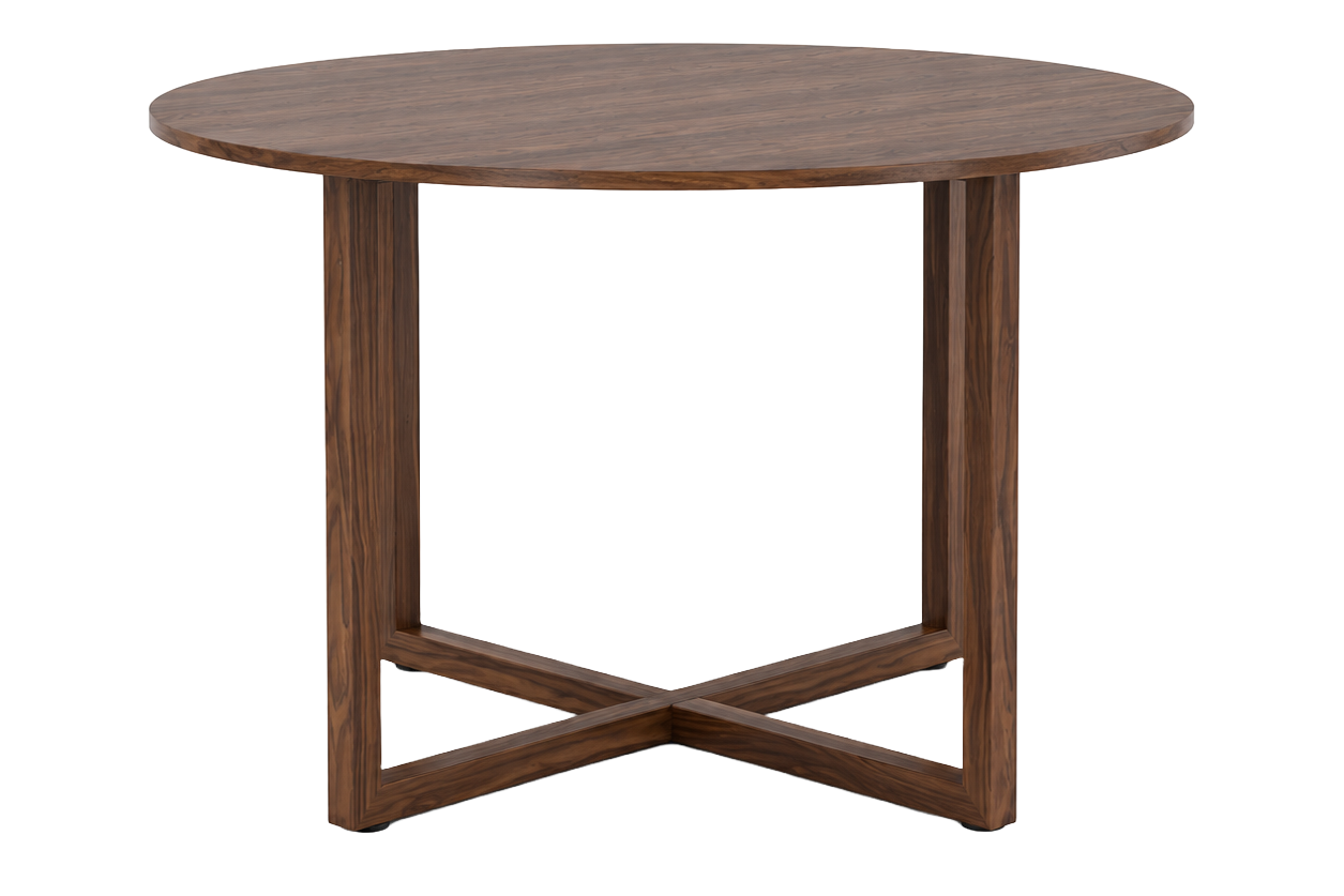 Nordfold Spisebord, Ø120 cm | Valnød finish