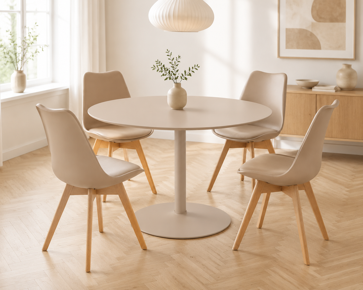 Jeffrey Spisebordsstol | Beige