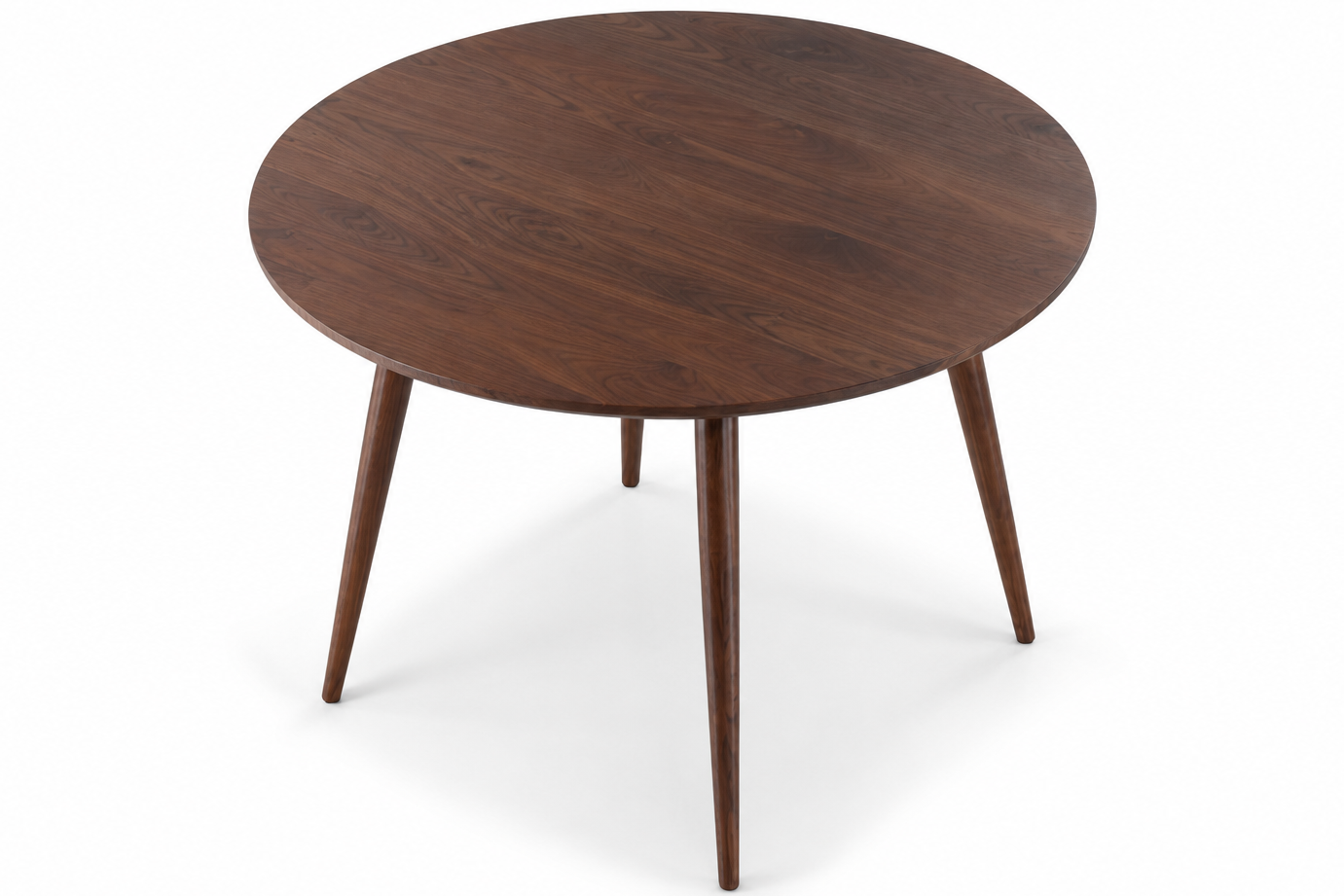 Hamar Spisebord, Ø100 cm | Mørkebrunt