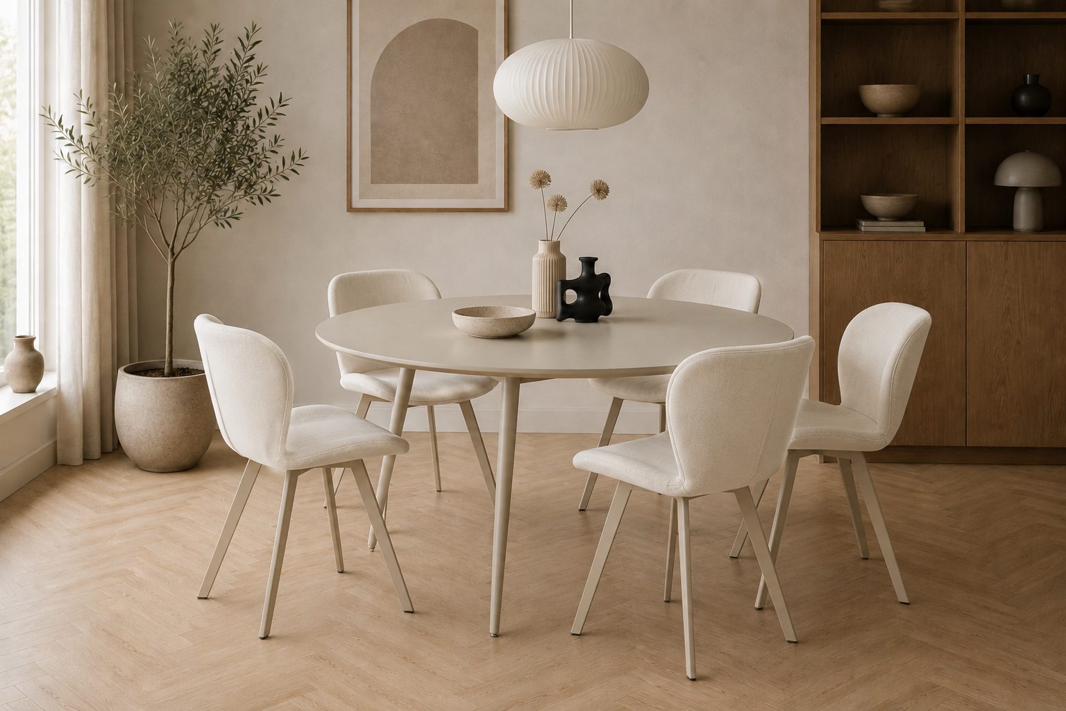 Lilja Spisebordsstol | Beige