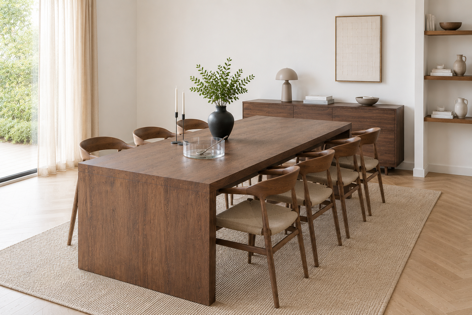 Evone Spisebord, 200 x 100 cm | Mocca