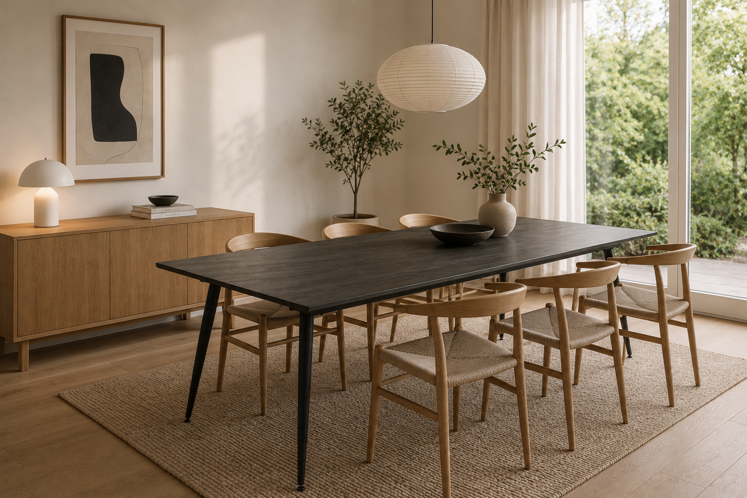 Keholmen Spisebord, 220 x 100 - Mørkebrunt