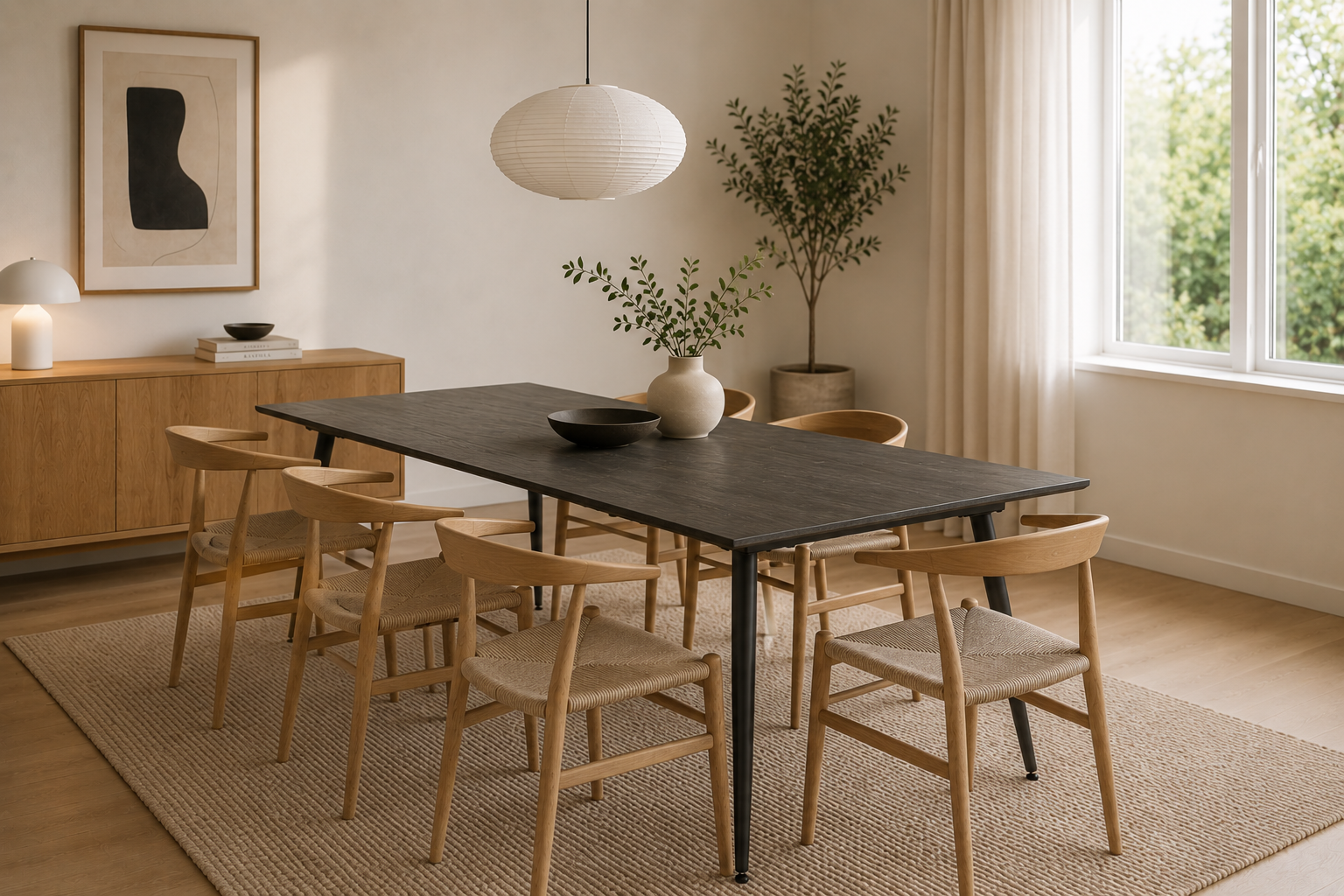 Keholmen Spisebord, 220 x 100 - Mørkebrunt