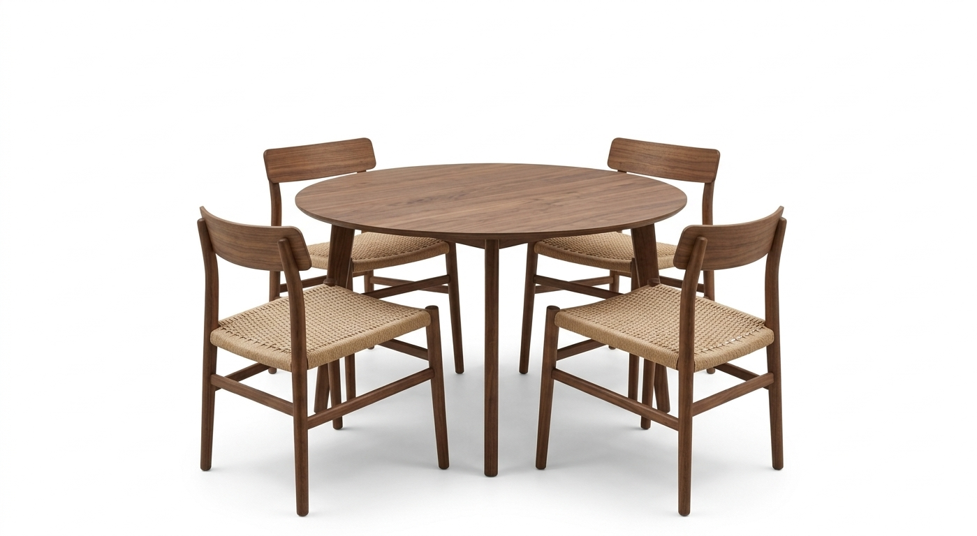 Dionea spisebord fås i 105 cm / 120 cm/ 140 cm | Brunt