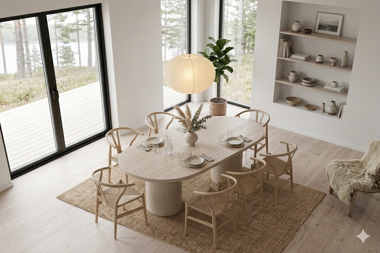 Merle Spisebord, 200 x 100 cm  | Marmor look