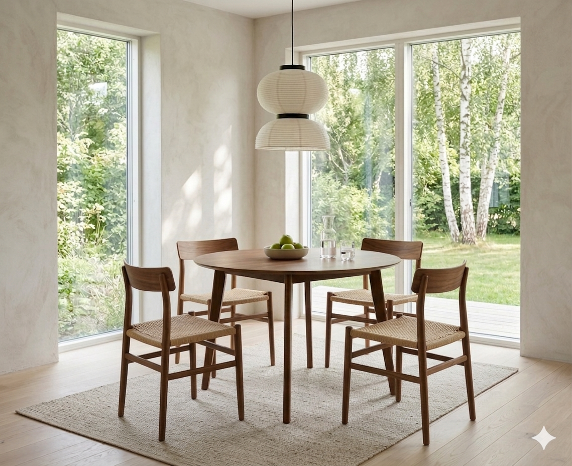 Todalen spisebord fås i 105 cm / 120 cm/ 140 cm | Brunt