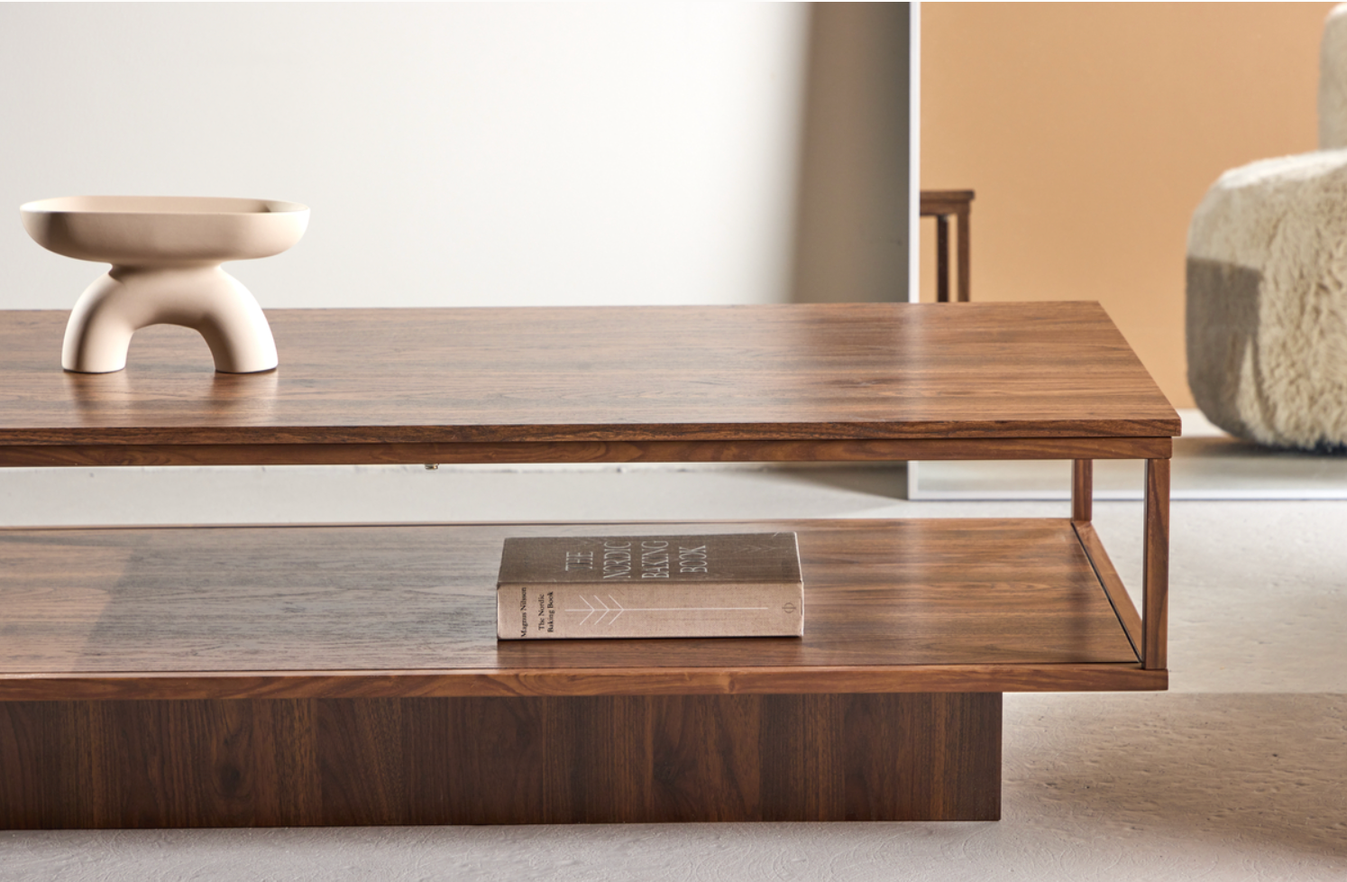 Maglehem Sofabord 130 x 60 cm | Valnød look