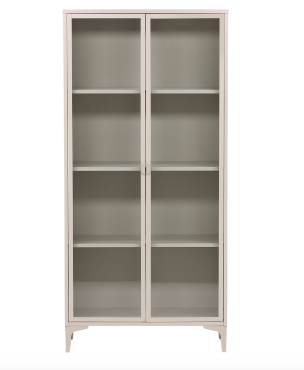 Piring Vitrineskab, 190 x 80 x 40 cm - Beige