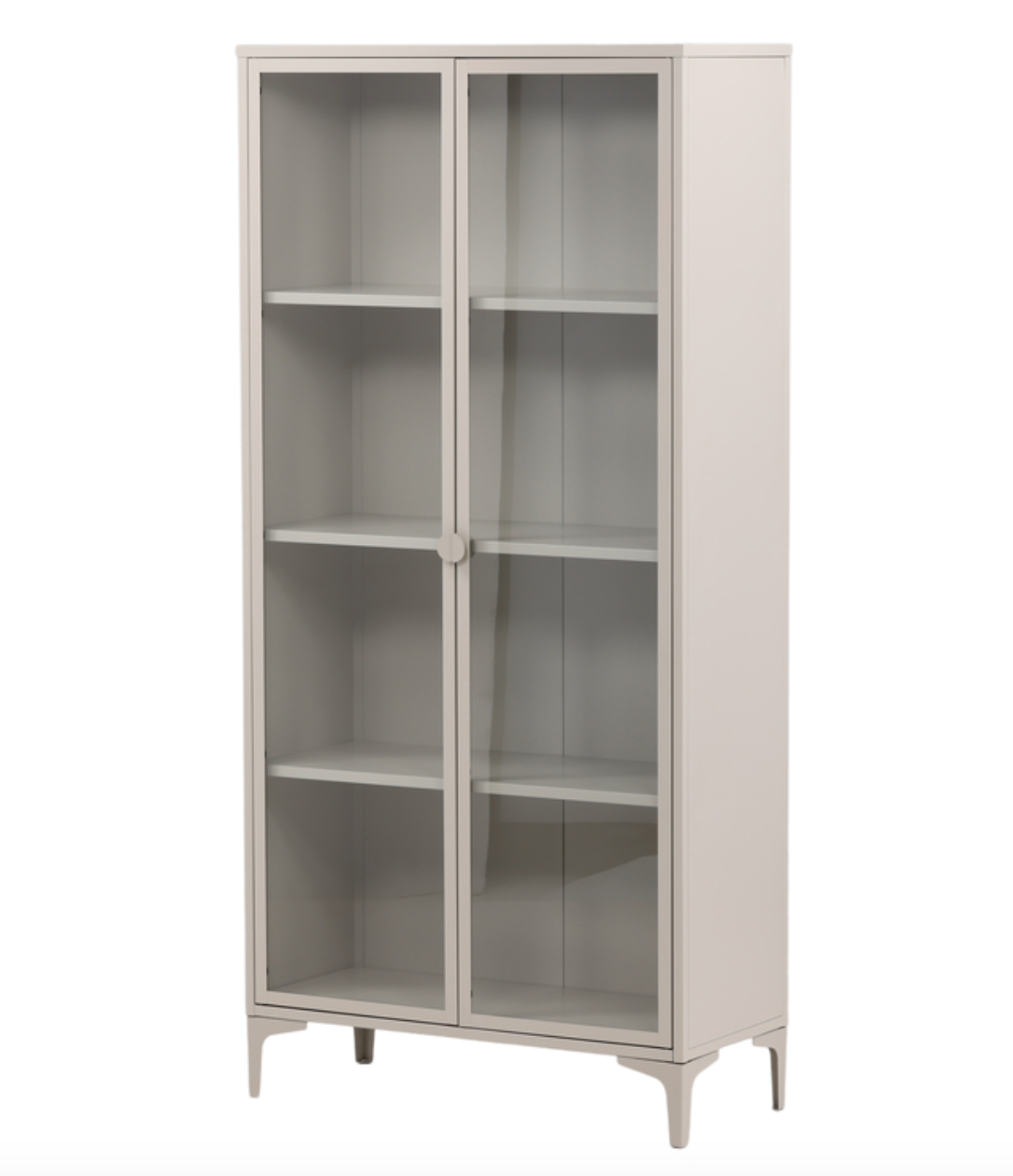 Piring Vitrineskab, 190 x 80 x 40 cm - Beige