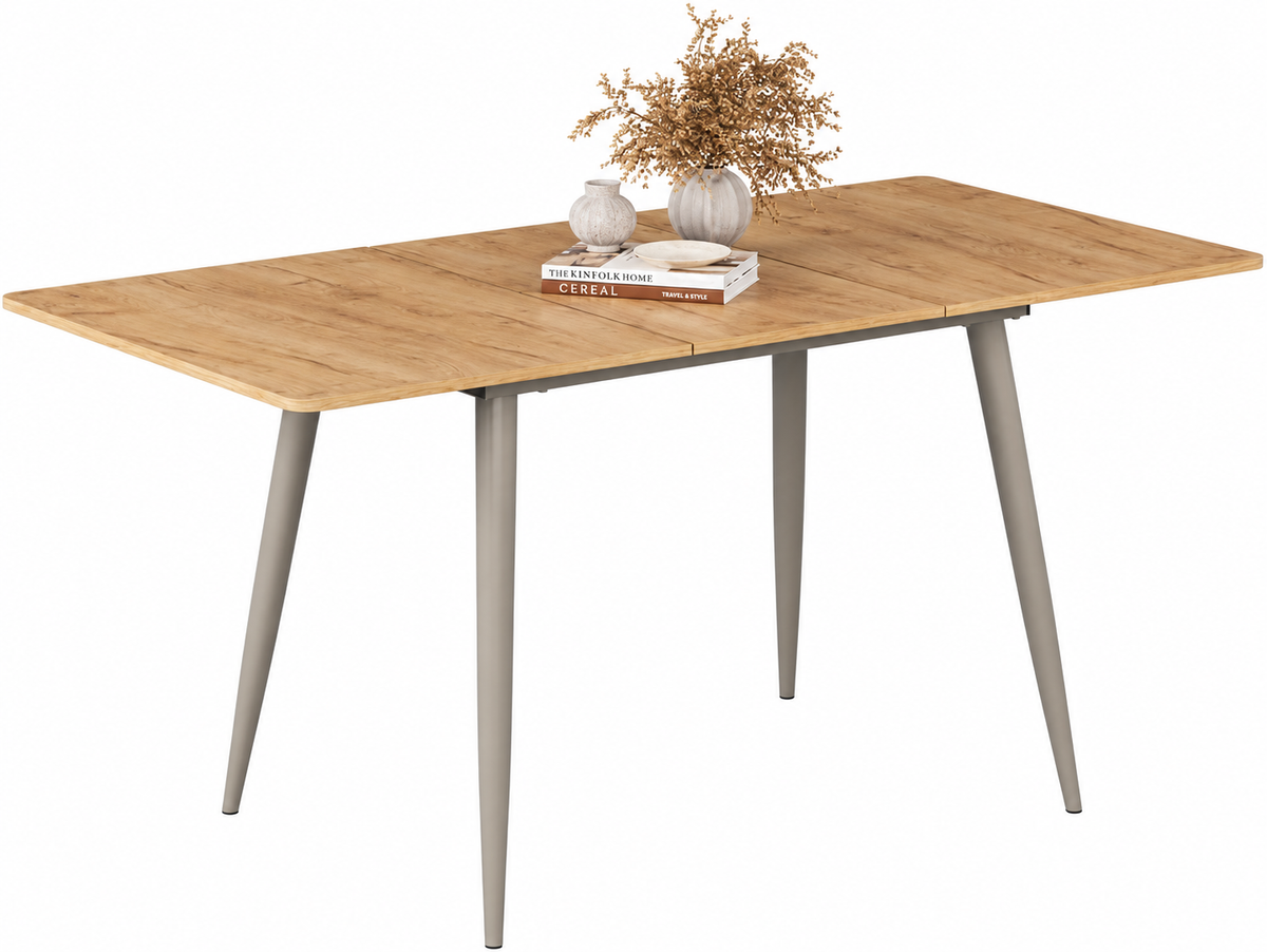 Caliber Spisebord, 120 / 160 cm m. udtræk / tillægsplade