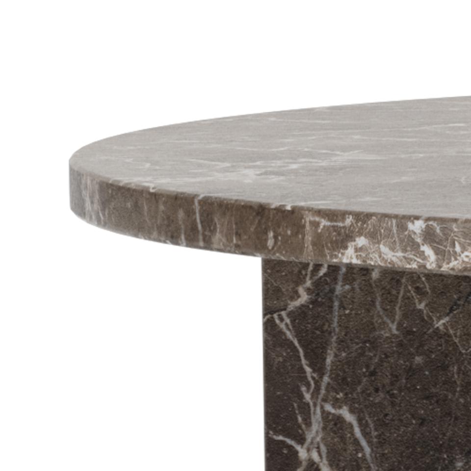 Vega Sofabord 90 x 42 cm | Mørk marmor