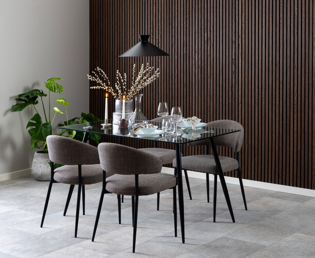 Edina spisebordsstol | Gråbrun