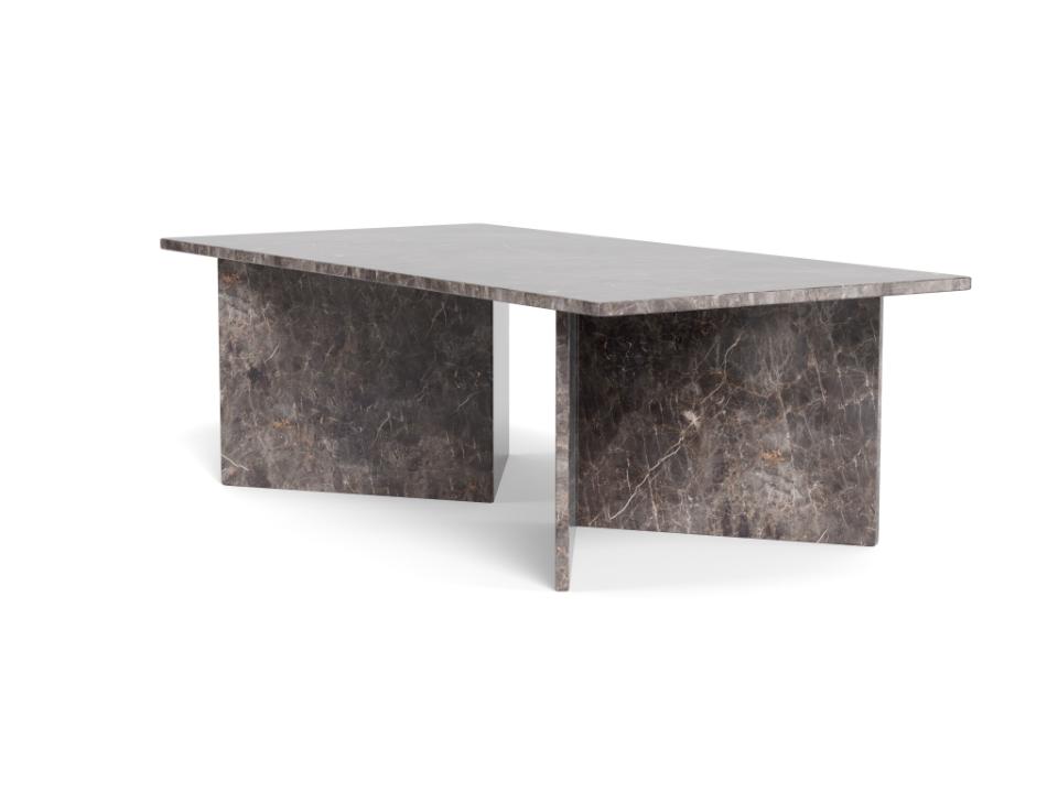 Vega Sofabord 140 x 70 cm | Mørk Marmor