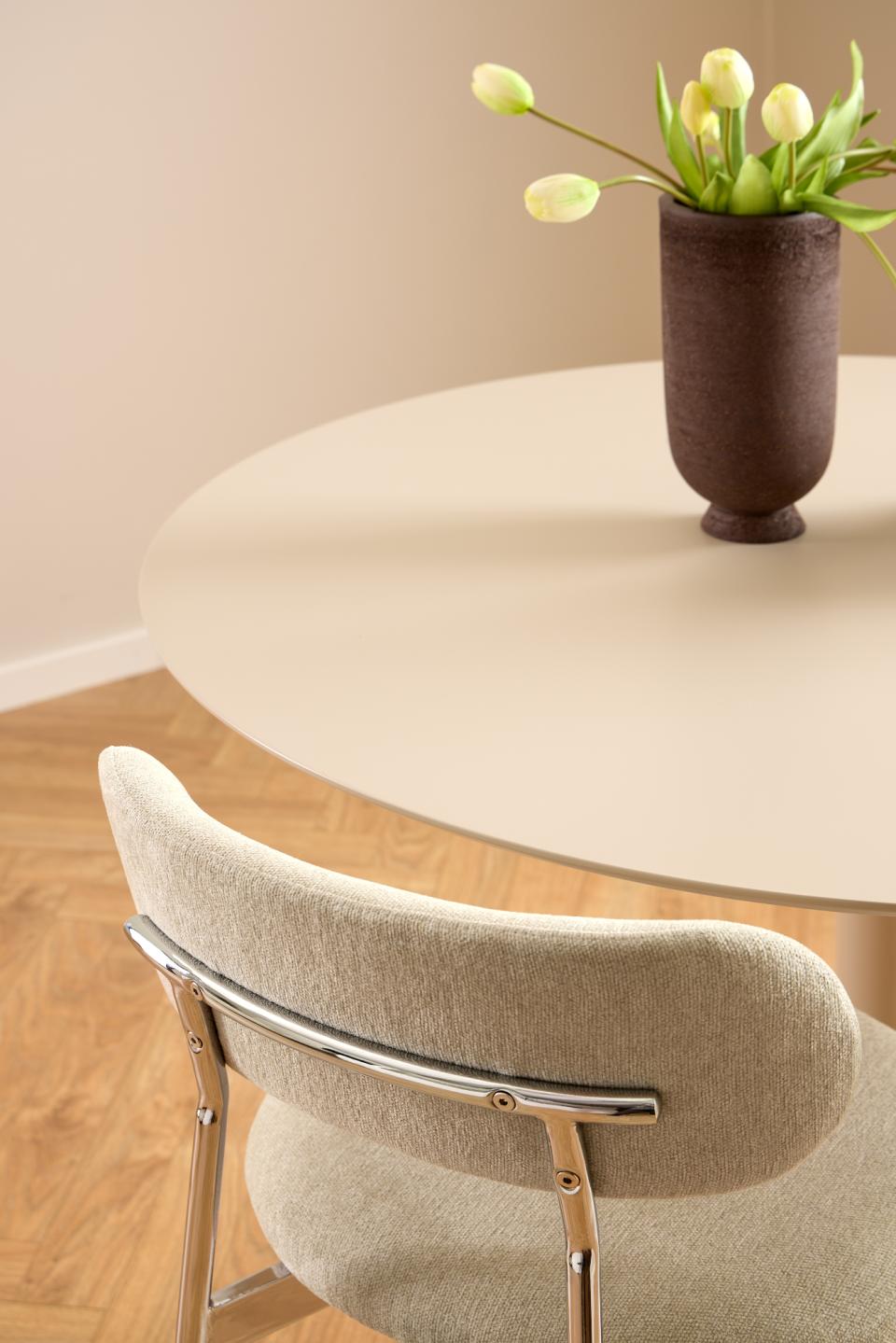 Malaga Spisebord, Ø110 cm| Beige