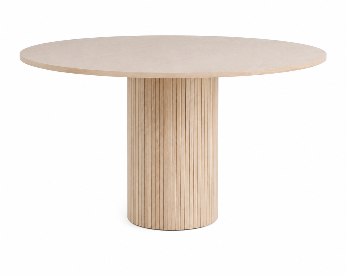 Bianca Spisebord, 110 cm | Hvidpudset