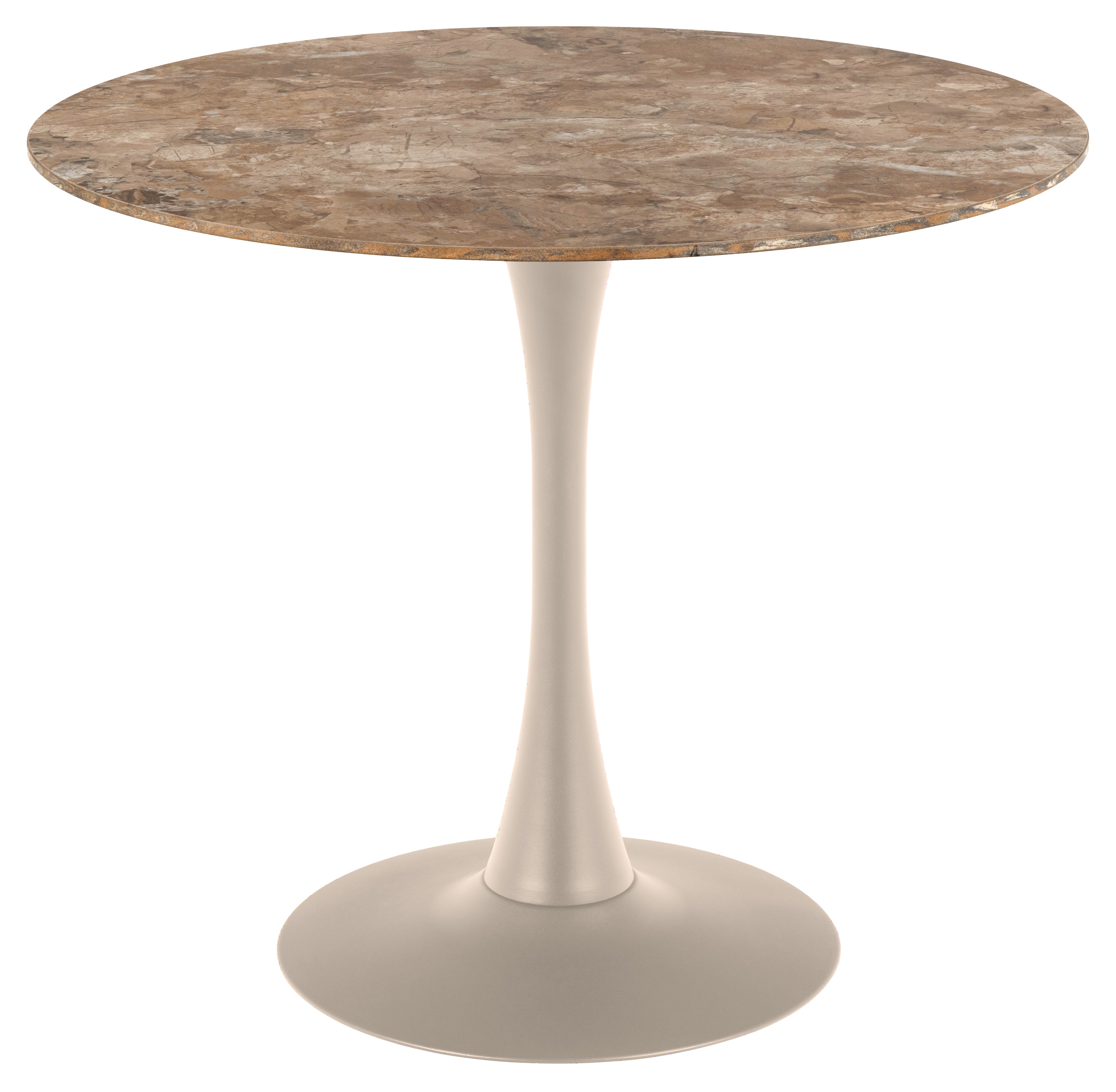 Aventa Spisebord, Ø90 cm | Ægte keramik