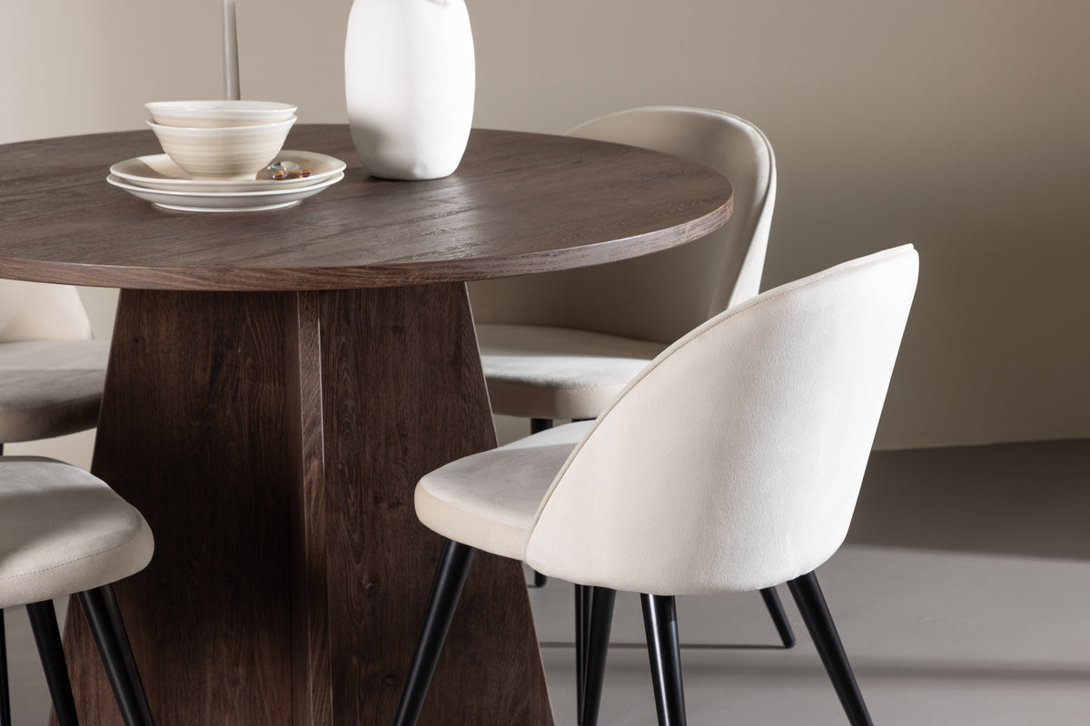 Nausta & Rana Spisebordssæt | Spisebord + 4 stole