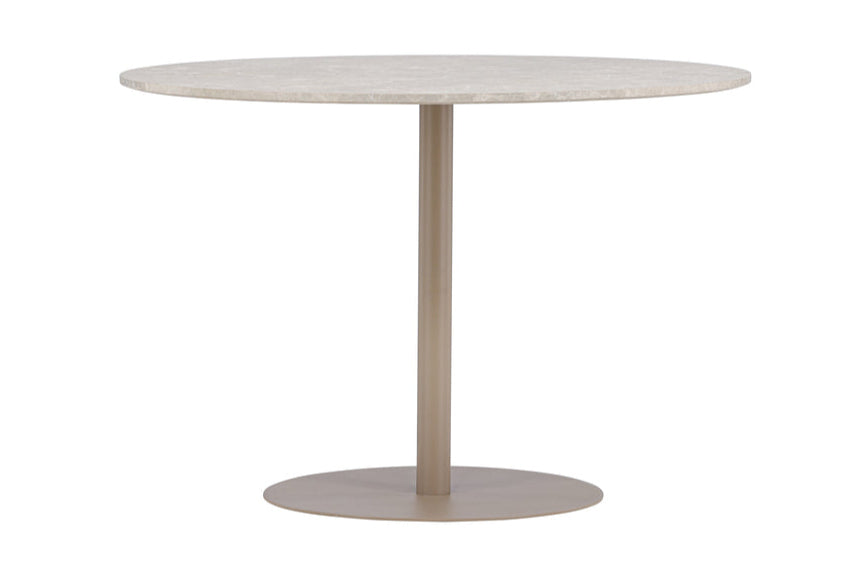 Lycke spisebrod, Ø110 cm  | Beige - Marmor look