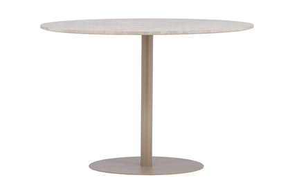 Lycke spisebrod, Ø110 cm  | Beige - Marmor look