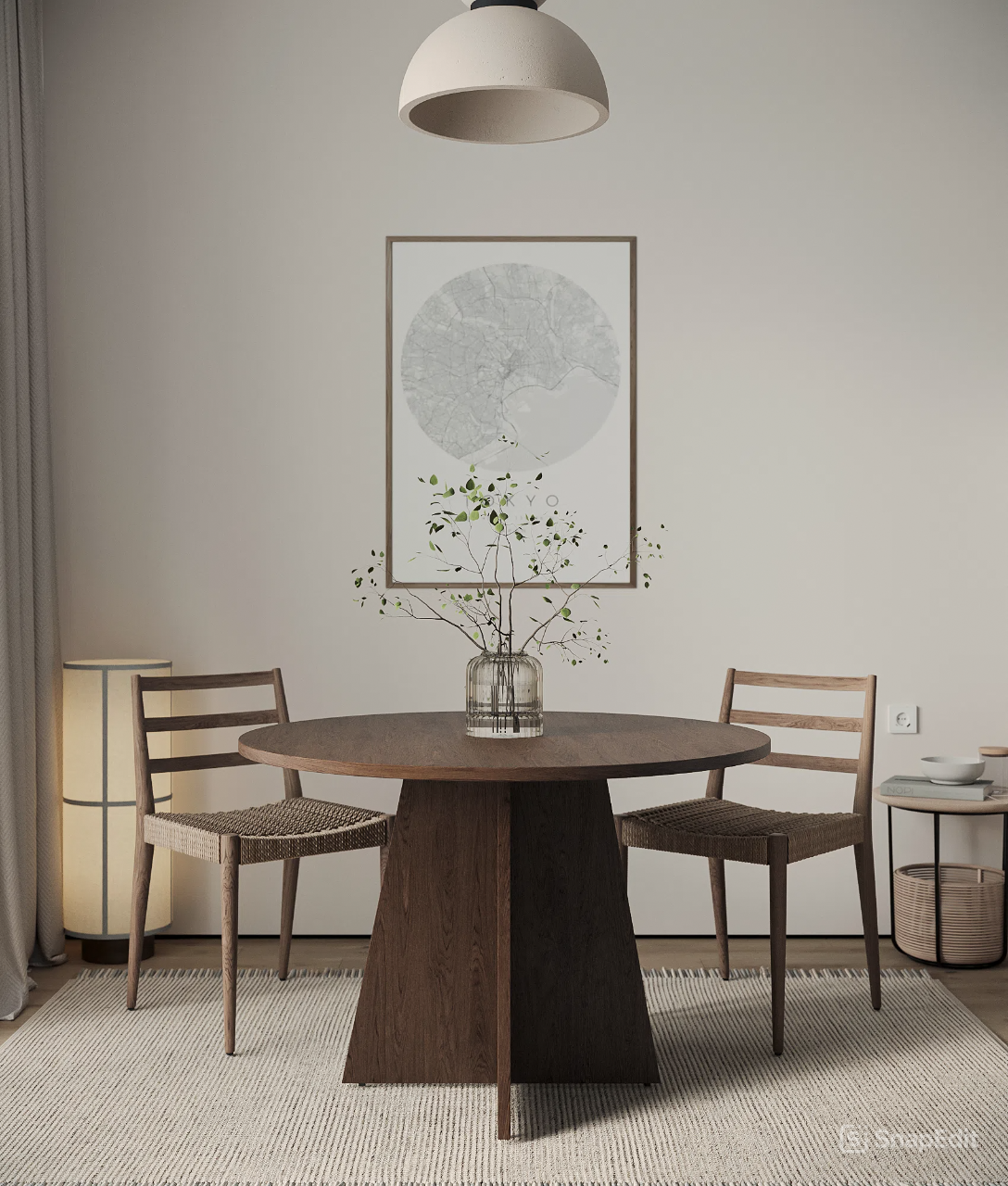 Røros Spisebord, Ø110 cm | Mocca